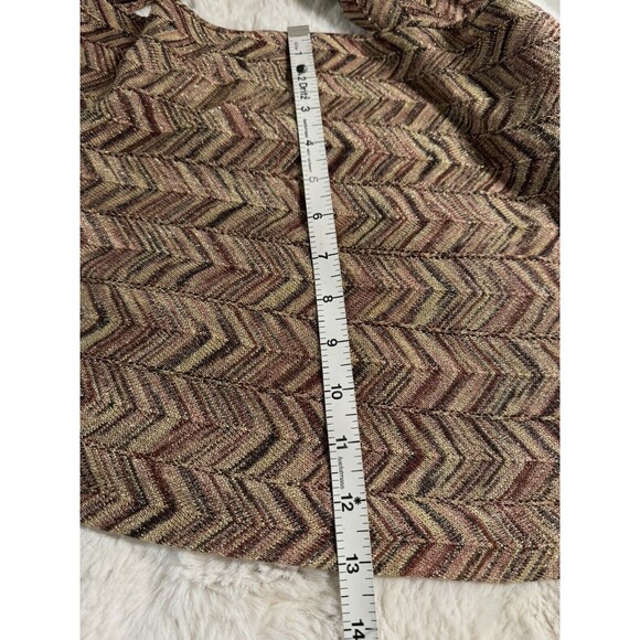 Missoni for Target Multicolor Colorful Chevron Zig Zag Infinity Scarf Gold Brown - Picture 4 of 7